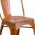 Flash Furniture ET-3534-OR-GG Distressed Orange Metal Indoor/Outdoor Stackable Chair addl-10