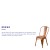 Flash Furniture ET-3534-OR-GG Distressed Orange Metal Indoor/Outdoor Stackable Chair addl-3