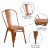 Flash Furniture ET-3534-OR-GG Distressed Orange Metal Indoor/Outdoor Stackable Chair addl-4