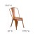 Flash Furniture ET-3534-OR-GG Distressed Orange Metal Indoor/Outdoor Stackable Chair addl-5