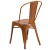 Flash Furniture ET-3534-OR-GG Distressed Orange Metal Indoor/Outdoor Stackable Chair addl-6
