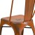 Flash Furniture ET-3534-OR-GG Distressed Orange Metal Indoor/Outdoor Stackable Chair addl-7