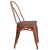 Flash Furniture ET-3534-POC-WD-GG Copper Metal Stackable Chair with Wood Seat addl-4