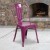Flash Furniture ET-3534-PUR-GG Purple Metal Indoor/Outdoor Stackable Chair addl-1