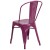 Flash Furniture ET-3534-PUR-GG Purple Metal Indoor/Outdoor Stackable Chair addl-6