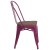 Flash Furniture ET-3534-PUR-WD-GG Purple Metal Stackable Chair with Wood Seat addl-4
