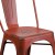 Flash Furniture ET-3534-RD-GG Distressed Kelly Red Metal Indoor/Outdoor Stackable Chair addl-10