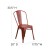 Flash Furniture ET-3534-RD-GG Distressed Kelly Red Metal Indoor/Outdoor Stackable Chair addl-5
