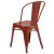 Flash Furniture ET-3534-RD-GG Distressed Kelly Red Metal Indoor/Outdoor Stackable Chair addl-6