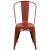 Flash Furniture ET-3534-RD-GG Distressed Kelly Red Metal Indoor/Outdoor Stackable Chair addl-9
