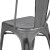 Flash Furniture ET-3534-SIL-GG Distressed Silver Gray Metal Indoor/Outdoor Stackable Chair addl-12