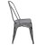 Flash Furniture ET-3534-SIL-GG Distressed Silver Gray Metal Indoor/Outdoor Stackable Chair addl-8
