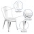 Flash Furniture ET-3534-WH-GG Distressed White Metal Indoor/Outdoor Stackable Chair addl-4