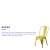 Flash Furniture ET-3534-YL-GG Distressed Yellow Metal Indoor/Outdoor Stackable Chair addl-3