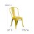 Flash Furniture ET-3534-YL-GG Distressed Yellow Metal Indoor/Outdoor Stackable Chair addl-5