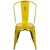 Flash Furniture ET-3534-YL-GG Distressed Yellow Metal Indoor/Outdoor Stackable Chair addl-9