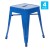 Flash Furniture ET-BT3503-18-BL-GG 18" Stackable Backless Metal Indoor Table Height Dining Stool, Royal Blue-Set of 4 addl-2
