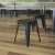 Flash Furniture ET-BT3503-18-BLK-GG 18" Stackable Backless Metal Indoor Table Height Dining Stool, Black - Set of 4 addl-1