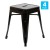 Flash Furniture ET-BT3503-18-BLK-GG 18" Stackable Backless Metal Indoor Table Height Dining Stool, Black - Set of 4 addl-2