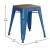 Flash Furniture ET-BT3503-18-BL-WD-GG 18" Stackable Backless Royal Blue Metal Indoor Dining Stool with Wooden Seat--Set of 4 addl-5