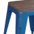 Flash Furniture ET-BT3503-18-BL-WD-GG 18" Stackable Backless Royal Blue Metal Indoor Dining Stool with Wooden Seat--Set of 4 addl-7