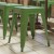 Flash Furniture ET-BT3503-18-GN-GG 18" Stackable Backless Metal Indoor Table Height Stool, Green - Set of 4 addl-7