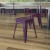 Flash Furniture ET-BT3503-18-PR-GG 18" Stackable Backless Metal Indoor Table Height Stool, Purple - Set of 4 addl-1