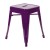 Flash Furniture ET-BT3503-18-PR-GG 18" Stackable Backless Metal Indoor Table Height Stool, Purple - Set of 4 addl-6