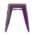 Flash Furniture ET-BT3503-18-PR-WD-GG 18" Stackable Backless Purple Metal Indoor Dining Stool with Wooden Seat - Set of 4 addl-9