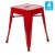 Flash Furniture ET-BT3503-18-RED-GG 18" Stackable Backless Metal Indoor Table Height Stool, Red - Set of 4 addl-2