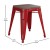 Flash Furniture ET-BT3503-18-RED-WD-GG 18" Stackable Backless Red Metal Indoor Dining Stool with Wooden Seat- - Set of 4 addl-5