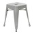 Flash Furniture ET-BT3503-18-SIL-GG 18" Stackable Backless Metal Indoor Table Height Stool, Silver - Set of 4 addl-6