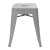Flash Furniture ET-BT3503-18-SIL-GG 18" Stackable Backless Metal Indoor Table Height Stool, Silver - Set of 4 addl-7