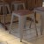 Flash Furniture ET-BT3503-18-SIL-WD-GG 18" Stackable Backless Silver Metal Indoor Dining Stool with Wooden Seat- - Set of 4 addl-6