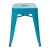 Flash Furniture ET-BT3503-18-TL-GG 18" Stackable Backless Metal Indoor Table Height Stool, Teal - Set of 4 addl-7