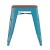 Flash Furniture ET-BT3503-18-TL-WD-GG 18" Stackable Backless Teal Metal Indoor Dining Stool with Wooden Seat - Set of 4 addl-9