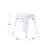 Flash Furniture ET-BT3503-18-WH-GG 18" Stackable Backless Metal Indoor Table Height Stool, White - Set of 4 addl-5