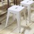 Flash Furniture ET-BT3503-18-WH-GG 18" Stackable Backless Metal Indoor Table Height Stool, White - Set of 4 addl-6
