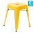 Flash Furniture ET-BT3503-18-YL-GG 18" Stackable Backless Metal Indoor Table Height Stool, Yellow - Set of 4 addl-2