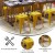 Flash Furniture ET-BT3503-18-YL-GG 18" Stackable Backless Metal Indoor Table Height Stool, Yellow - Set of 4 addl-4