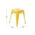 Flash Furniture ET-BT3503-18-YL-GG 18" Stackable Backless Metal Indoor Table Height Stool, Yellow - Set of 4 addl-5