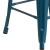 Flash Furniture ET-BT3503-24-AB-GG 24" Backless Distressed Antique Blue Metal Indoor/Outdoor Counter Height Stool addl-6