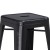 Flash Furniture ET-BT3503-24-BK-GG 24" Backless Distressed Black Metal Indoor/Outdoor Counter Height Stool addl-7