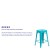 Flash Furniture ET-BT3503-24-CB-GG 24" Backless Crystal Teal-Blue Indoor/Outdoor Counter Height Stool addl-3