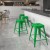 Flash Furniture ET-BT3503-24-GN-GG 24" Backless Distressed Green Metal Indoor/Outdoor Counter Height Stool addl-1