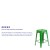 Flash Furniture ET-BT3503-24-GN-GG 24" Backless Distressed Green Metal Indoor/Outdoor Counter Height Stool addl-3