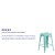 Flash Furniture ET-BT3503-24-MINT-GG 24" Backless Mint Green Indoor/Outdoor Counter Height Stool addl-3