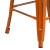 Flash Furniture ET-BT3503-24-OR-GG 24" Backless Distressed Orange Metal Indoor/Outdoor Counter Height Stool addl-7
