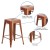Flash Furniture ET-BT3503-24-POC-GG 24" Backless Copper Indoor/Outdoor Counter Height Stool addl-4