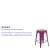 Flash Furniture ET-BT3503-24-PUR-GG 24" Backless Purple Indoor/Outdoor Counter Height Stool addl-3